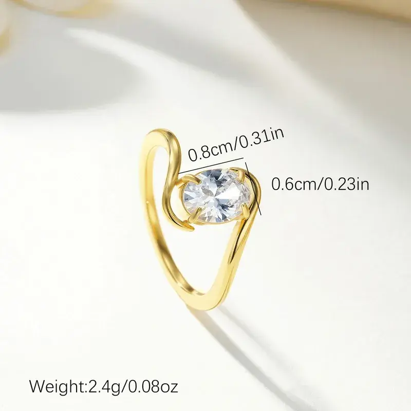 Twisted Stone Ring Size:7 